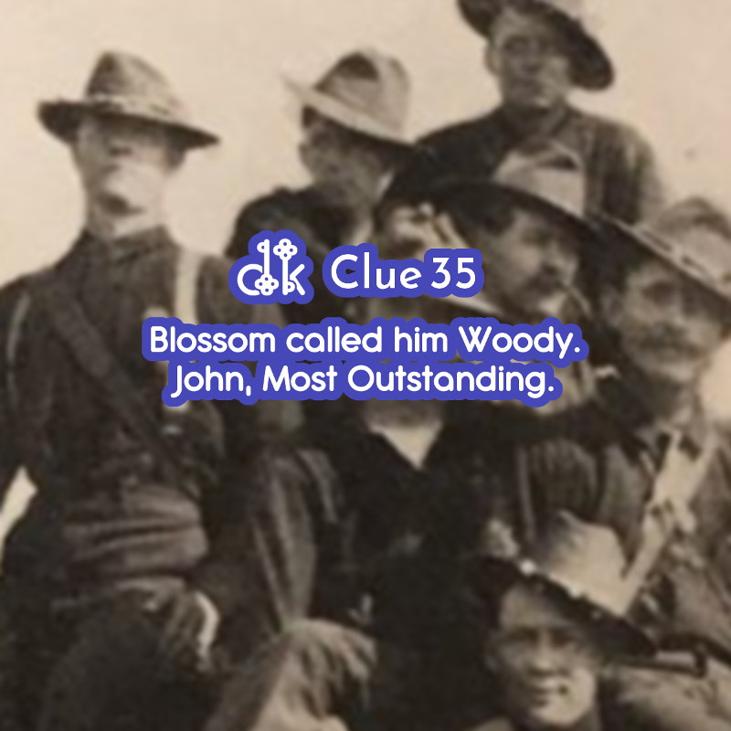 Clue #35 - Blossom called him Woody. John, Most Outstanding.